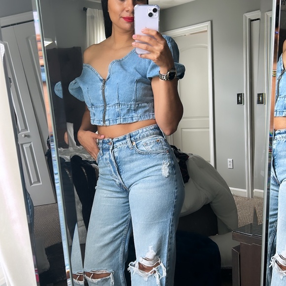 Denim top - Picture 2 of 2